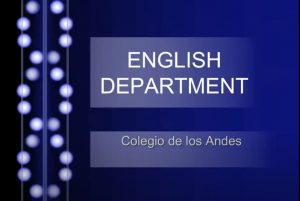 Welcome to your English department